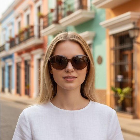 Salvatore Ferragamo Dark Brown Sunglasses - Picture 7 of 7